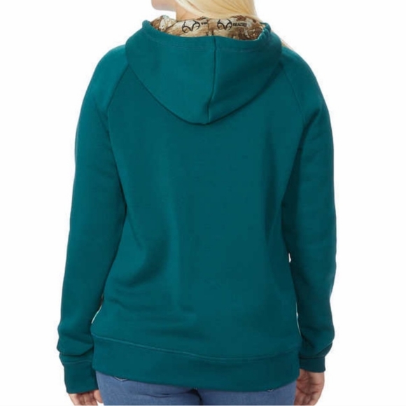 RealTree® Aqua Fleece Hoodie Sweatshirt Sz: L - Picture 4 of 12